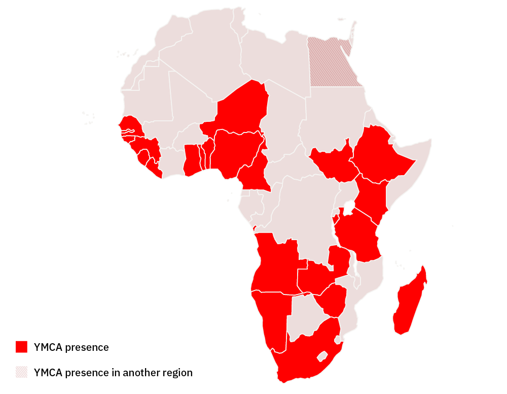 YMCA Presence in Africa