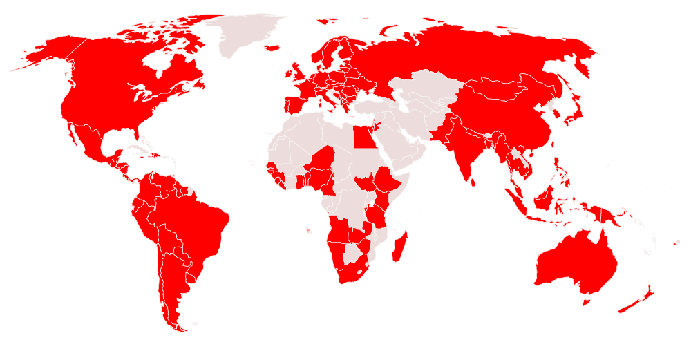 YMCA Presence Globally