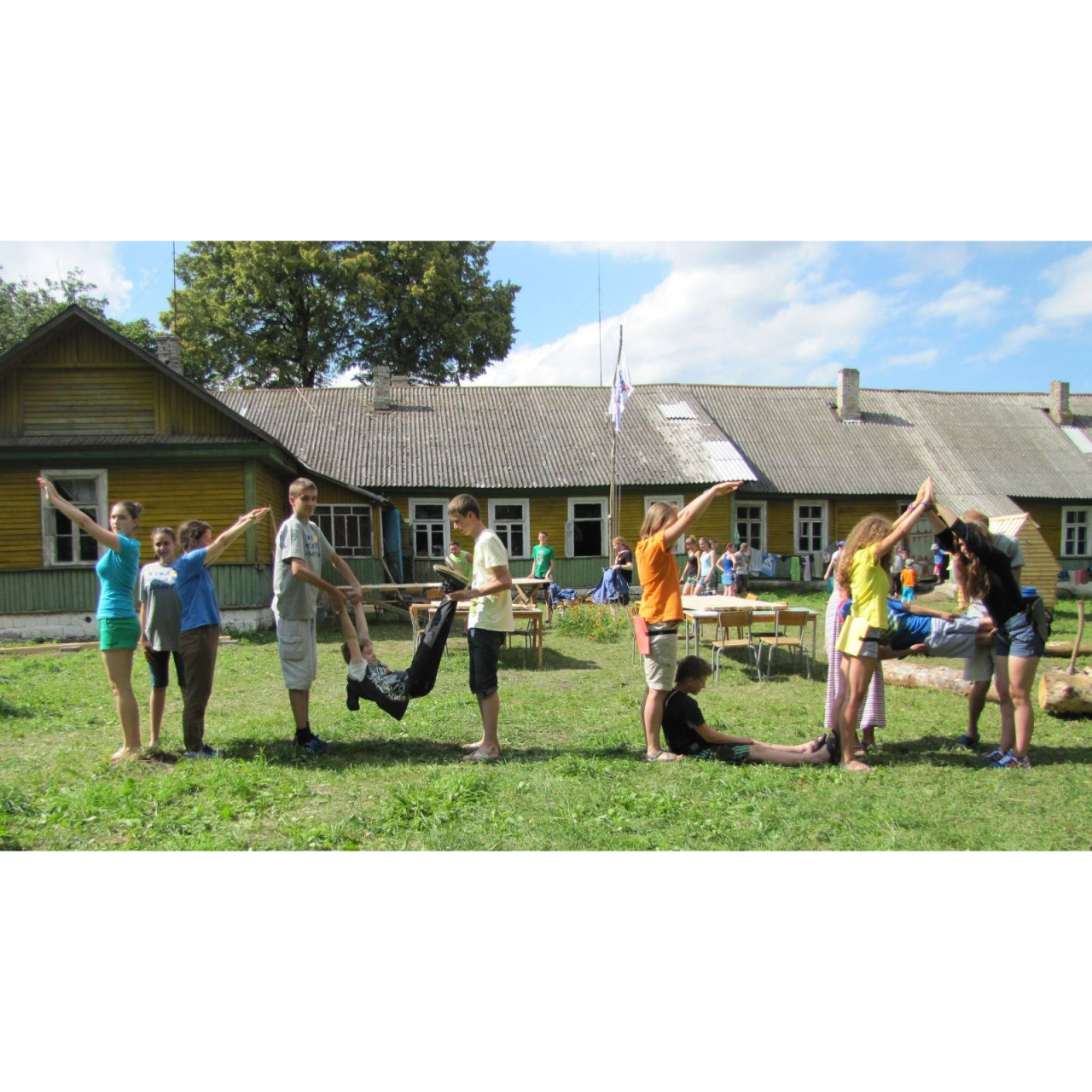 Belarus, Young people enjoy summer activities in the Y-center Ponemontsy